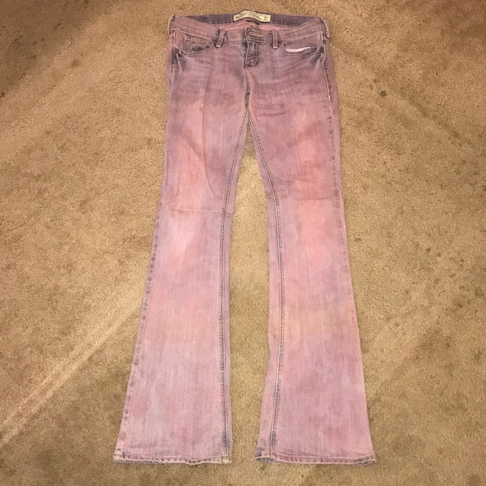 Pinkish Purple Boot Cut Jeans